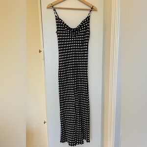 Zara Black and White Polka Dot Dress XS